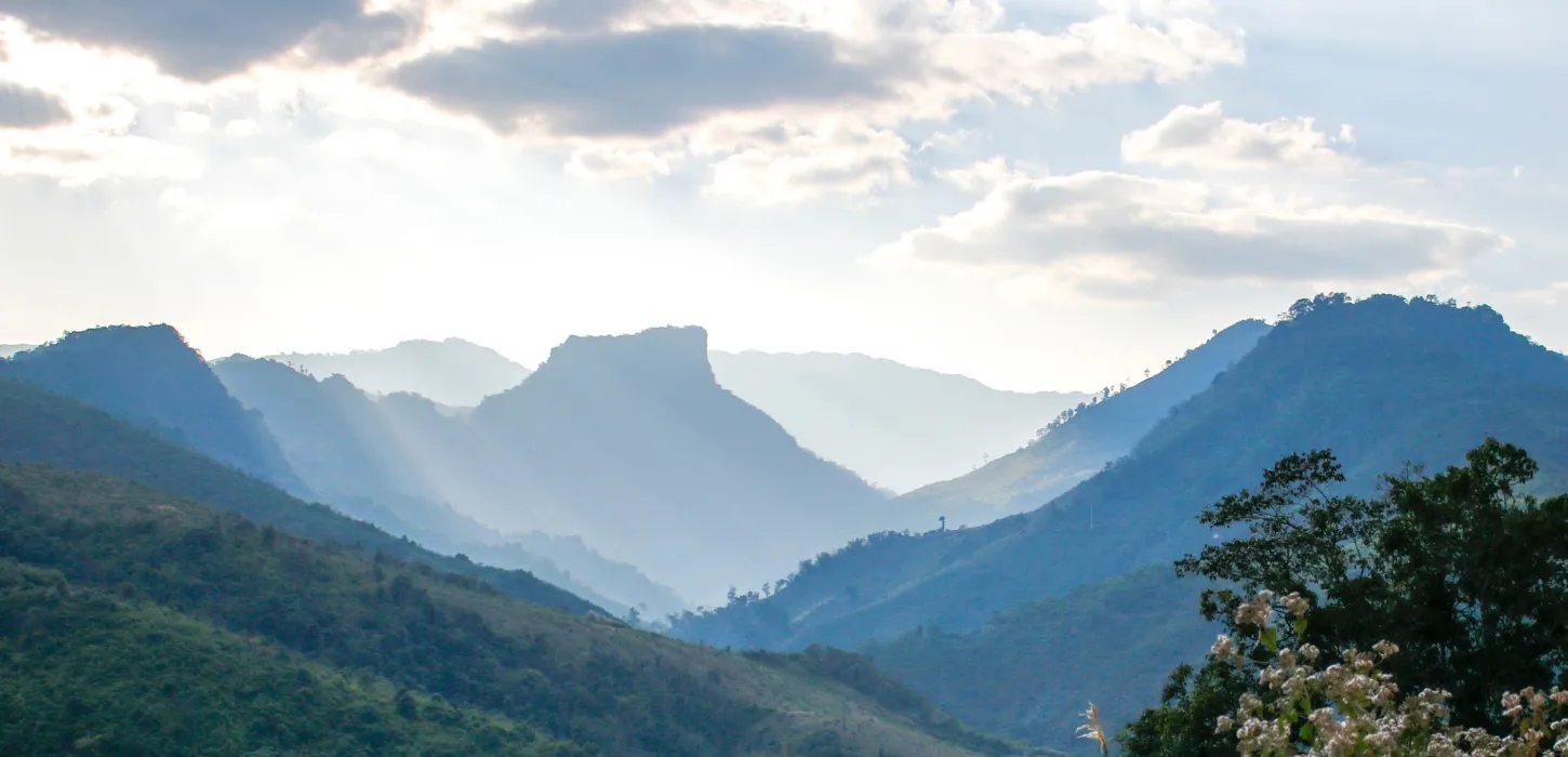 Viewpoint on the way to Nam Et-Phou Louey National Park