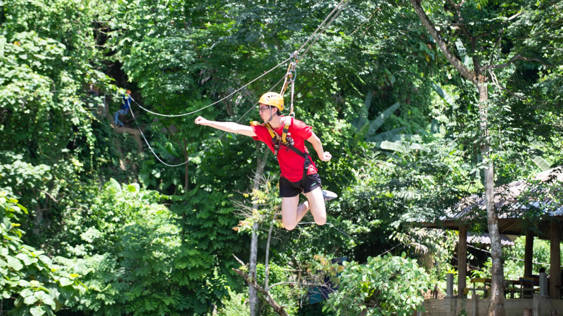 Zip-Line at Water cave