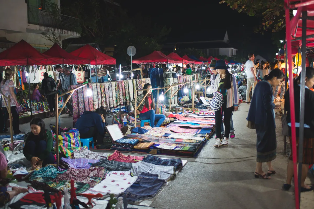 Handicraft Night Market in Luang Prabang