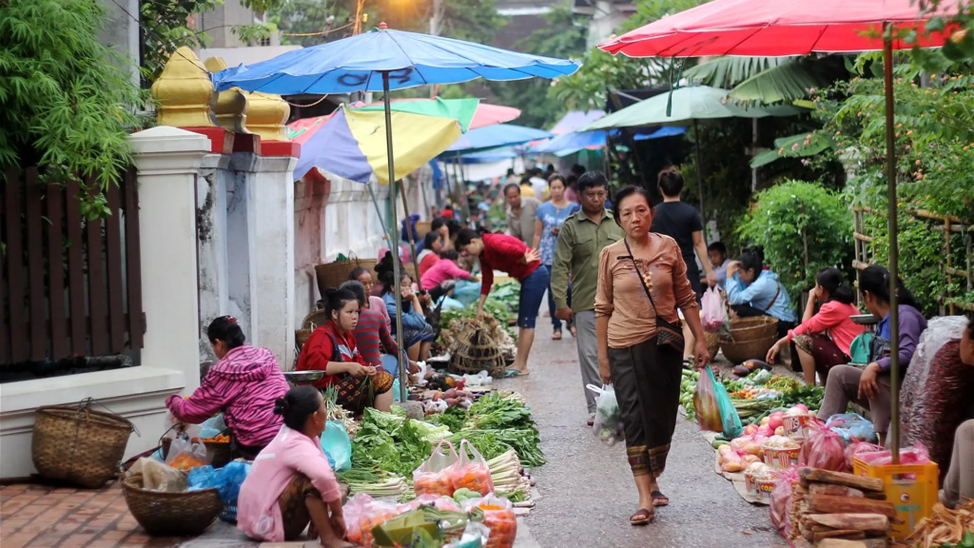 The Morning Market in Luangprabang
