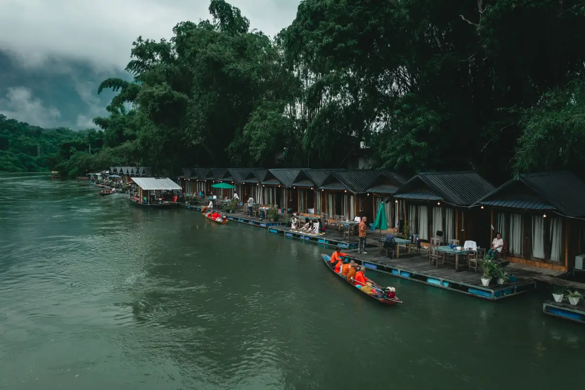 Alms Giving Ceremony in Meuang Feuang (Tak Bat)