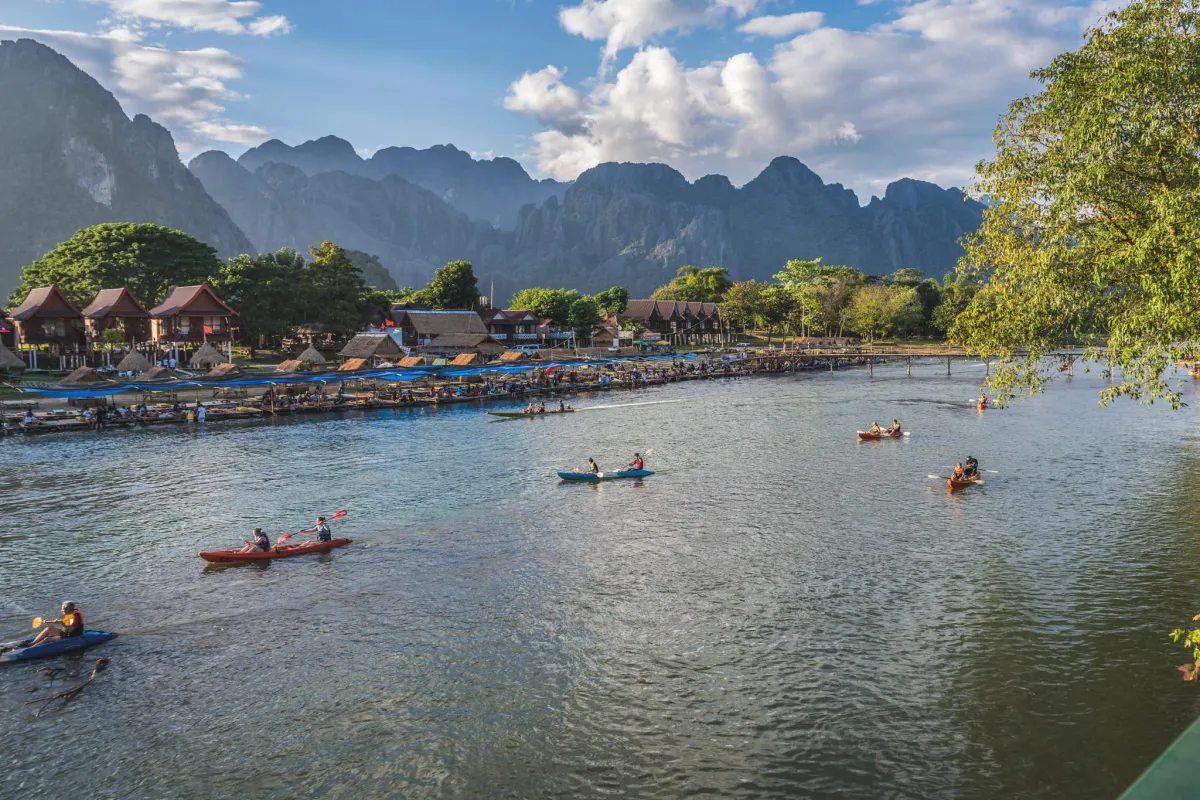 Exploring Vang Vieng - By River