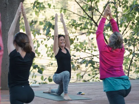 Yoga Class at Namkhan Ecolodge