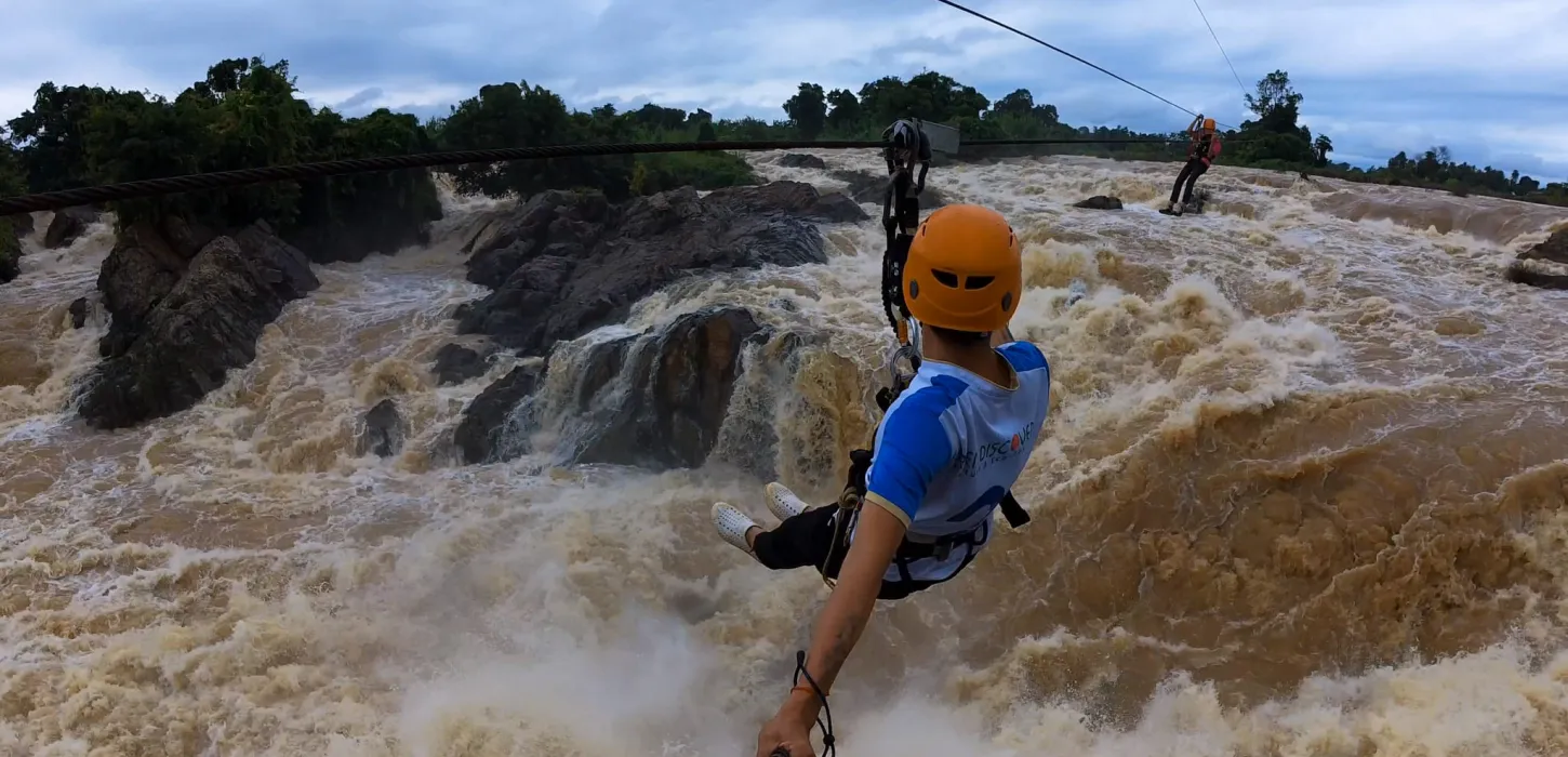 Ziplining Adventure at Li Phi Waterfall