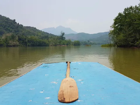 Half-day Boat and Easy Trek to Tad Mok Waterfall, Muang Ngoi Payong