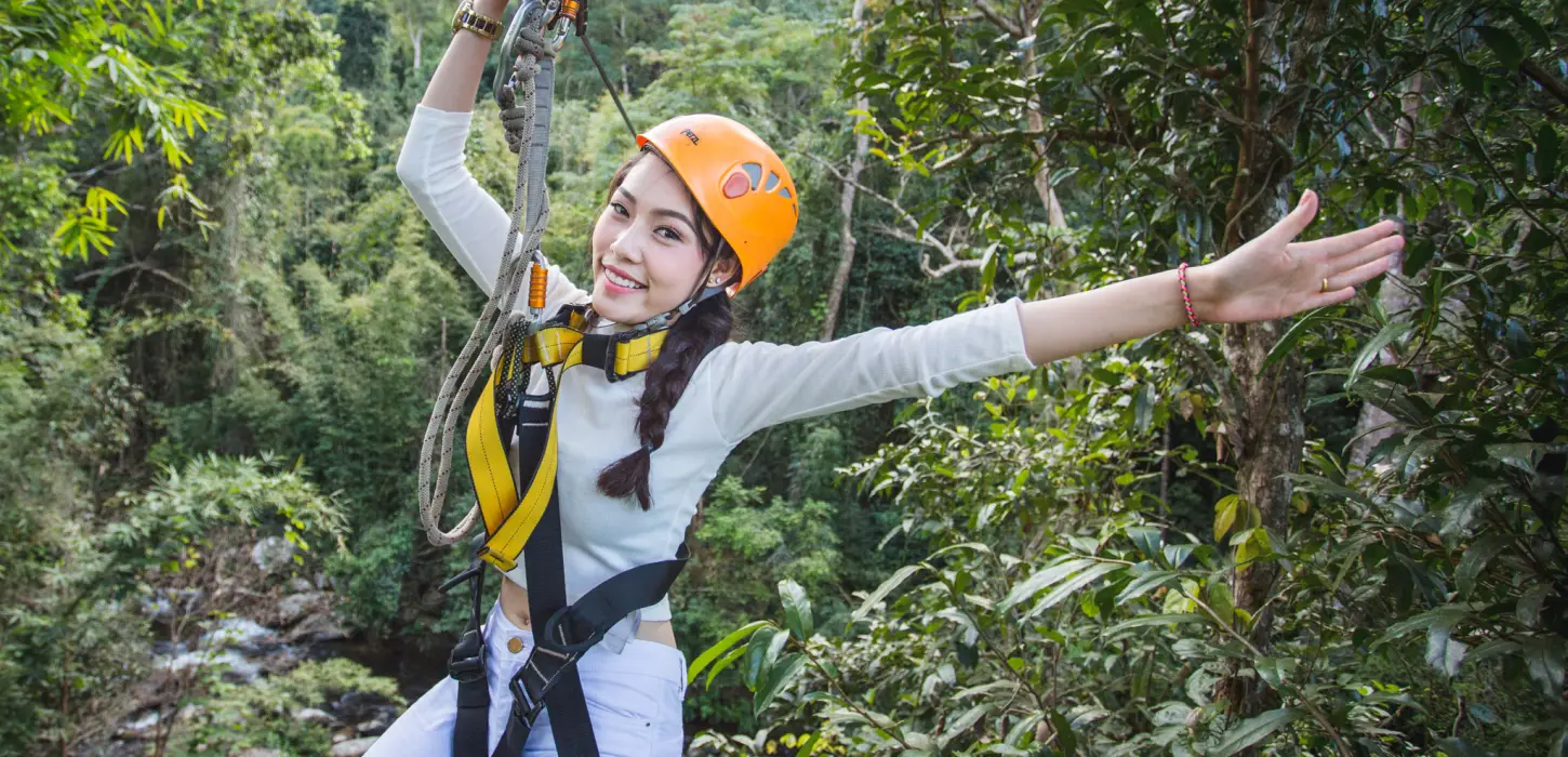 4 Ziplines and Tree Top Experience at Nam Kat Yorla Pa