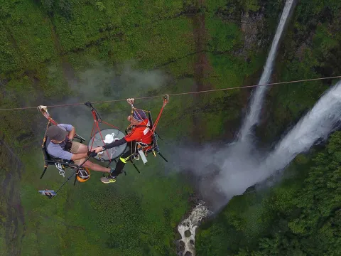 Fly at Tad Fane with Coffee Break 300 Meters High In the Air