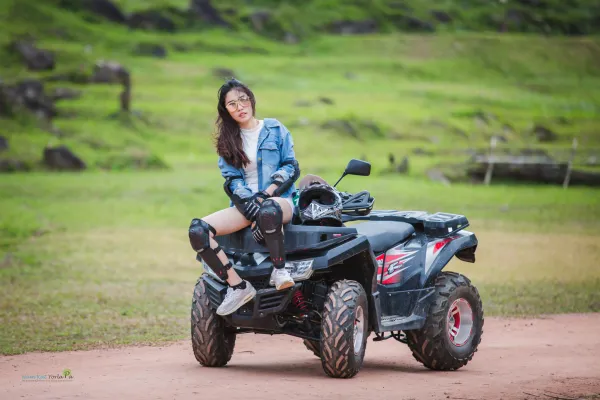 ATV, Trekking, Sky Bridges, Waterfall at Nam Kat Yorla Pa