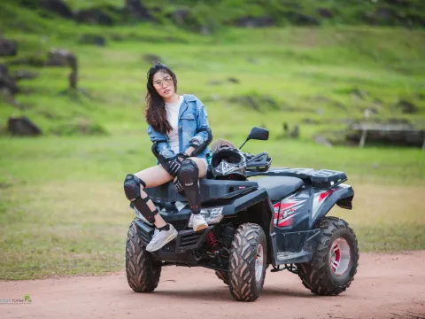 ATV, Trekking, Sky Bridges, Waterfall at Nam Kat Yorla Pa
