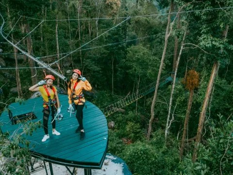 Playing Roller at Nam Pien Yorlapa