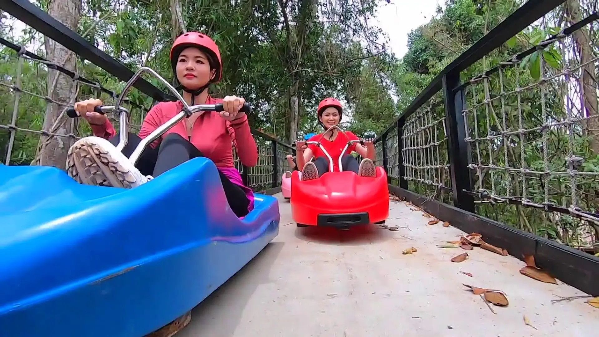 Drive ATV bike at the Water Park area (Three-round) at Nam Pien Yorlapa